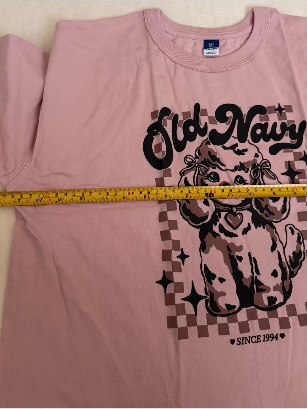 Old Navy Oversized Short-Sleeve LogoGraphic Raw-Edge T-Shirt for Girls, 2XL